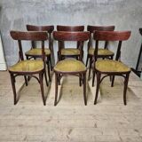Set of 6 dining chairs, Thonet style, 1960s, Czechoslovakia