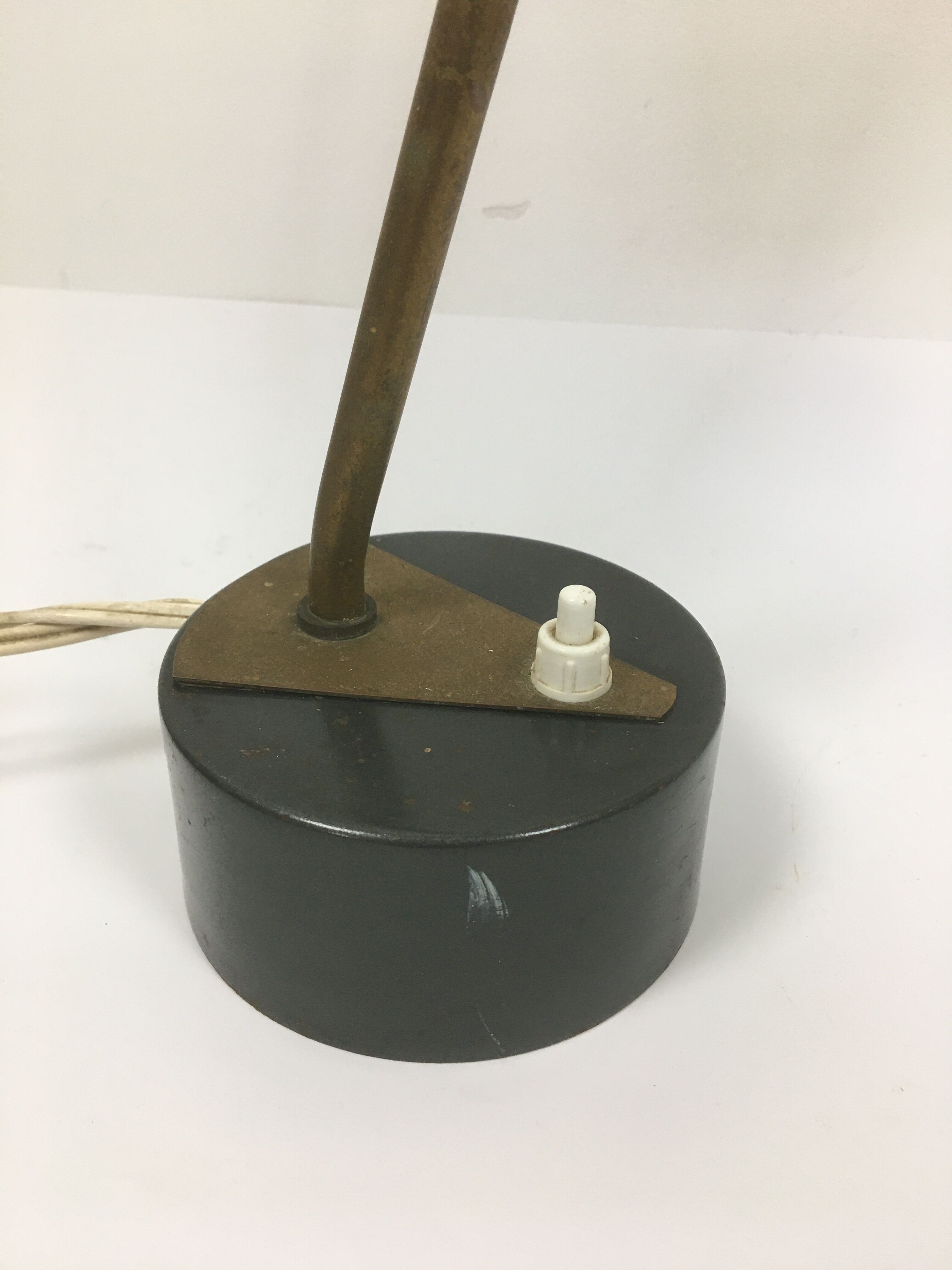 Brass desk lamp with ball joint 1950-60