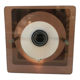 Wall lamp in smoked plexi 70s