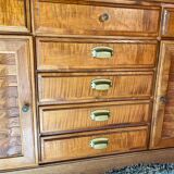 Low sideboard and jam cupboard set - solid wood