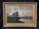 Norman lake landscape, 19th century oil on canvas, signed and framed