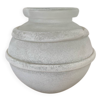 Scavo vase, Murano, white, circa 1980