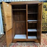 Art deco oak wardrobe