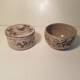 Ceramic bowl and sugar bowl La Tournerie Bons Haute-Savoie