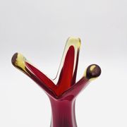 Murano Organic Vase Red Amber 28.5cm 1.1kg