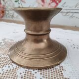 Low brass candle holder