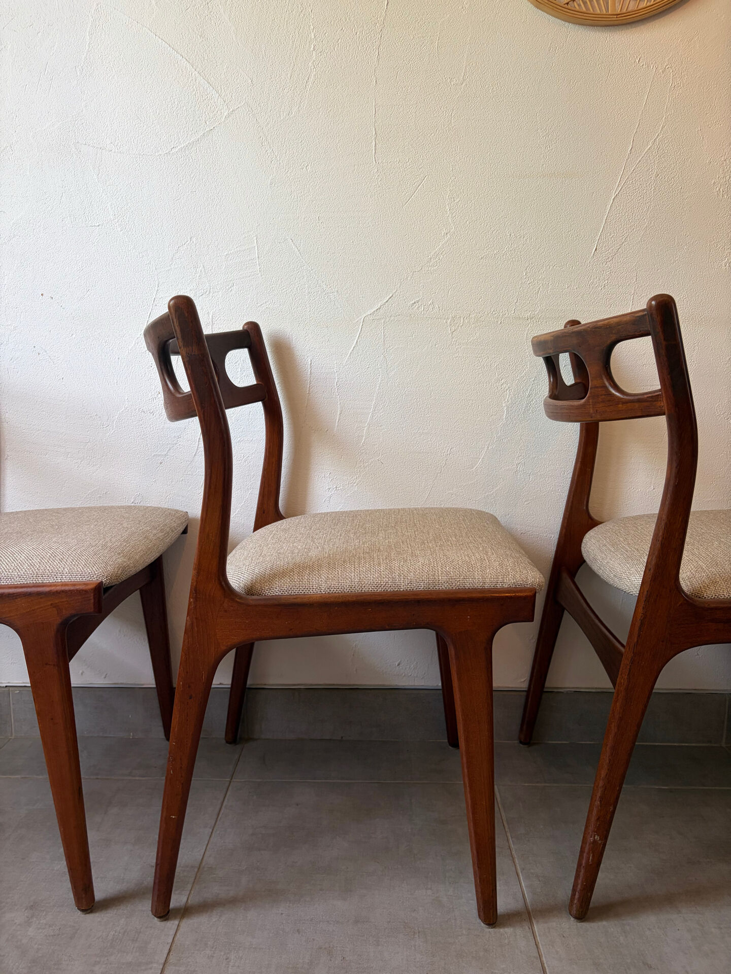 4 Scandinavian teak chairs Samcom Andersen Johannes