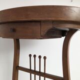 19th-century vintage lyre table