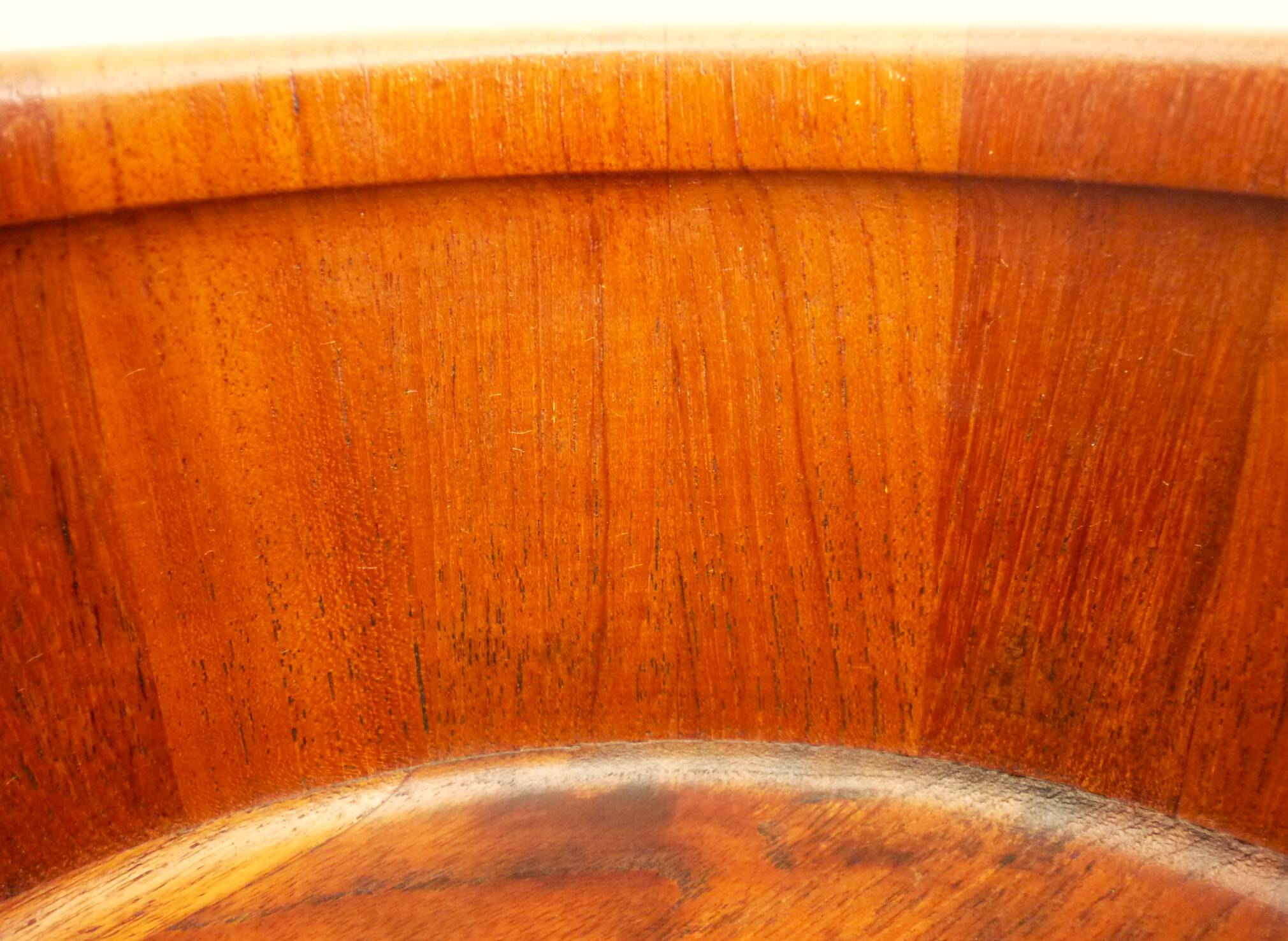 Dish, fruit dish, Scandinavian design, teak, R. Nissen Denmark 60s/70s