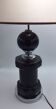 Lamp in ceramic and chrome, 80s