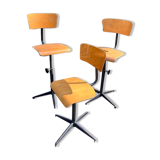 Vintage Swivel and Adjustable Industrial Workshop/Office Chair - 70s