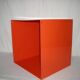 Orange cubic shelf from the 1970s.