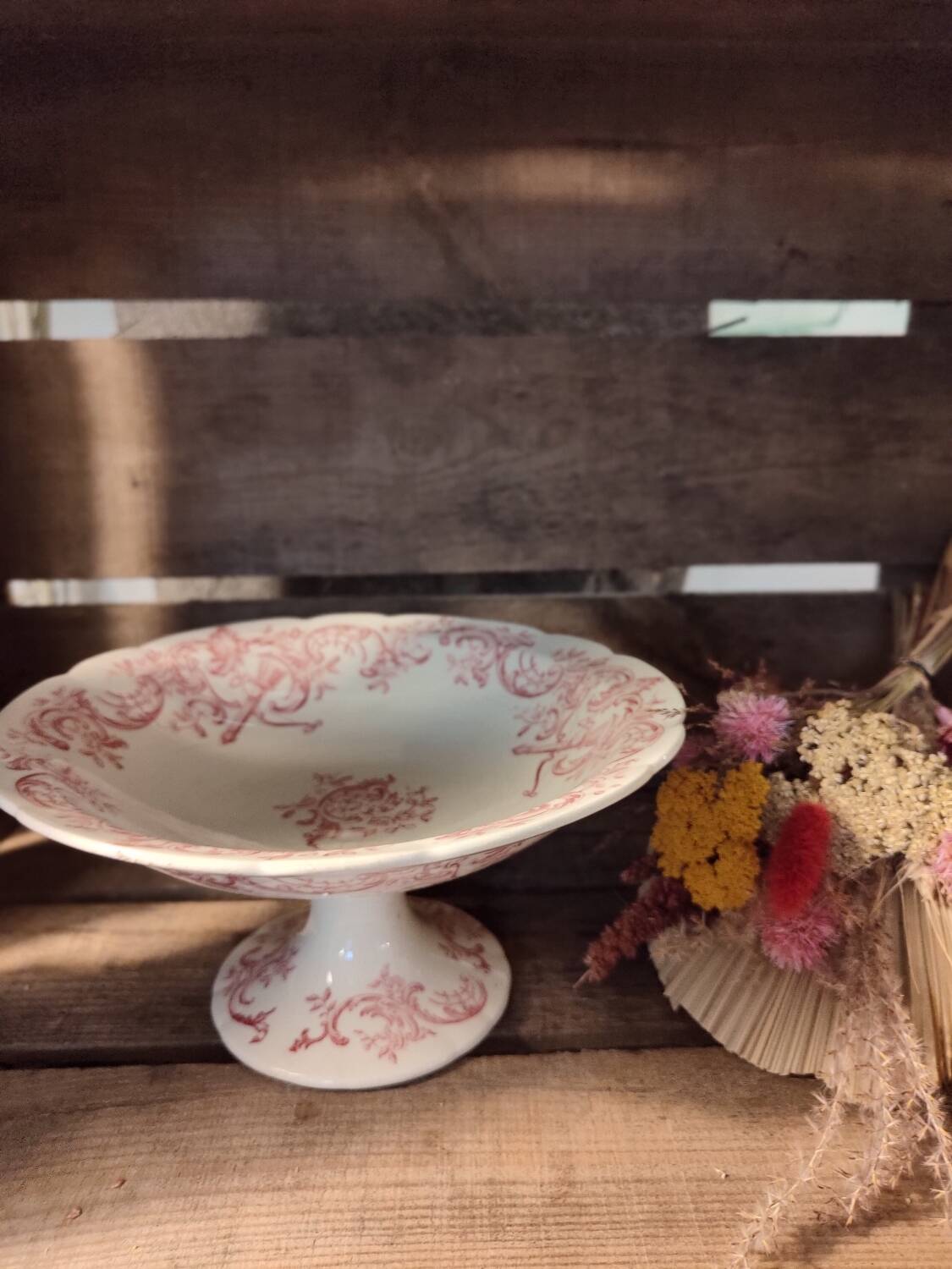 Iron earth compote bowl