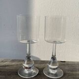 Pair of crystal goblets from Baccarat.