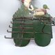 Metal wall tie door with duck decoration. 50s .