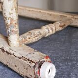 Patinated workshop stool old early twentieth century