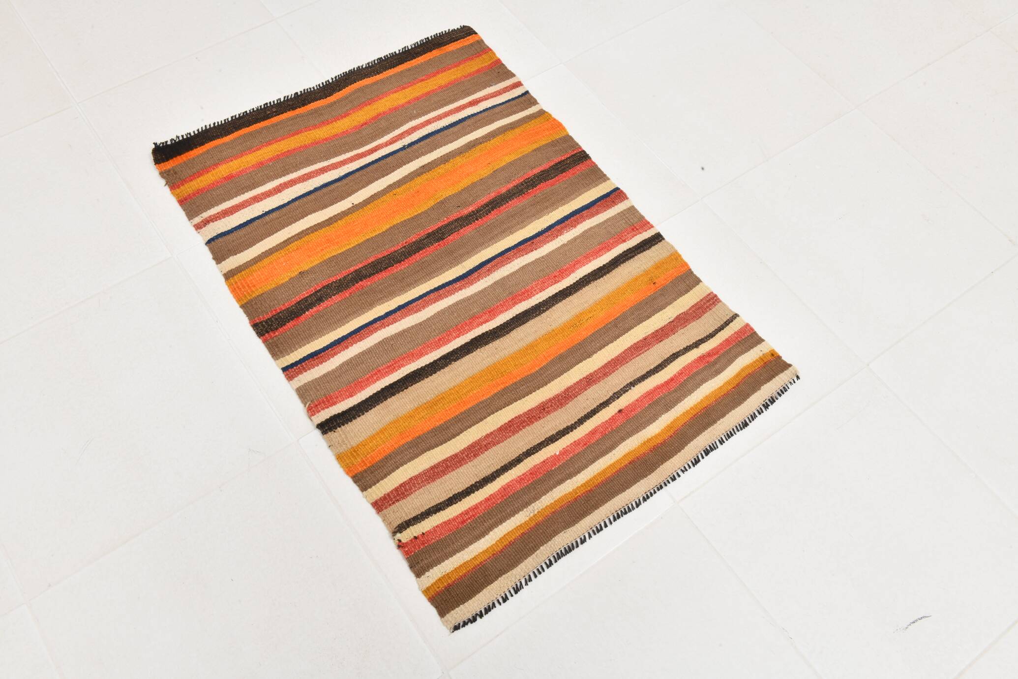 2x3 Multicolor Small Size Anatolian Kilim Rug, 66x95