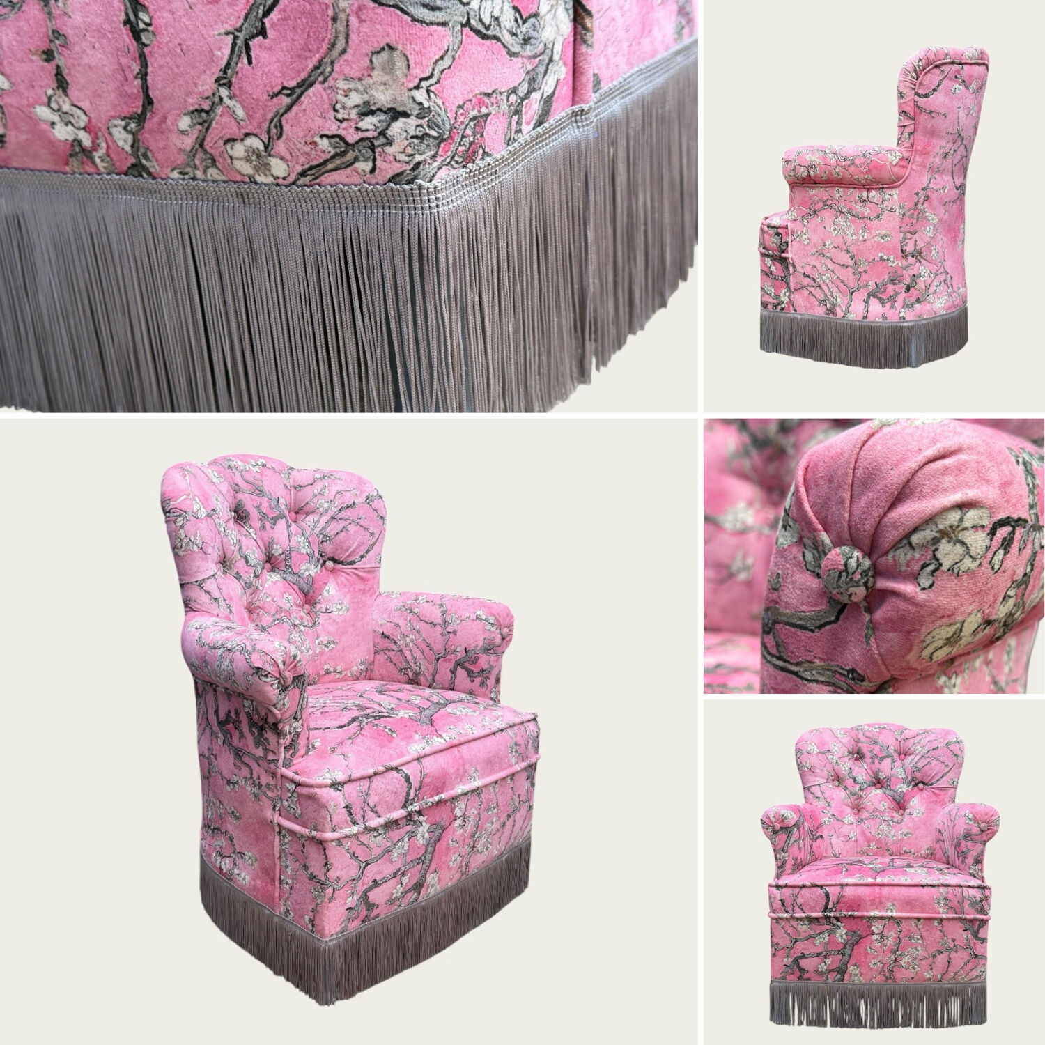 Vintage pink frog chair