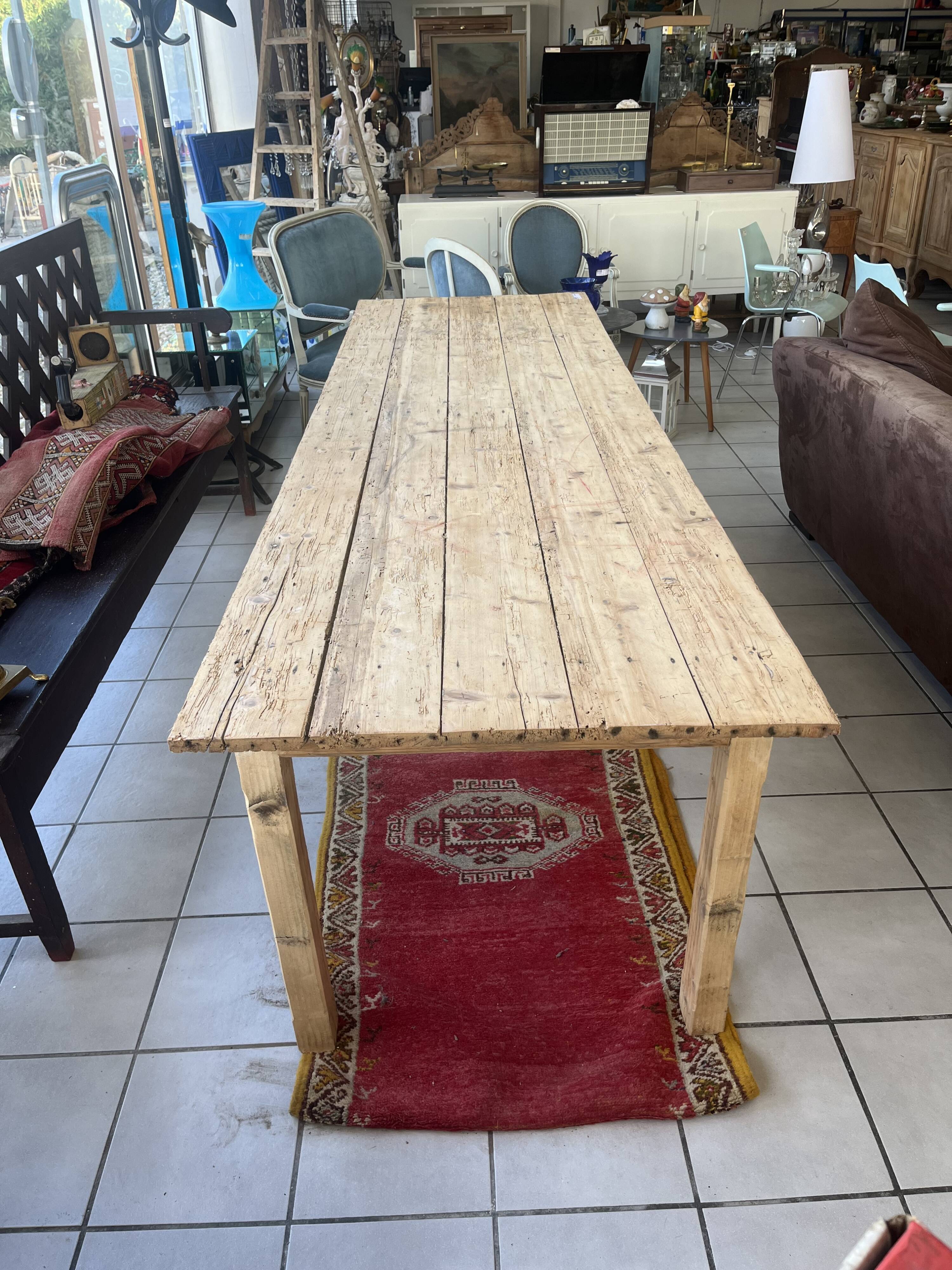 Table ferme decapé