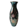 Iridescent japanese vase with floral patterns. stamped japan. high 27.5 cm