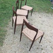 4 Danish chairs 60