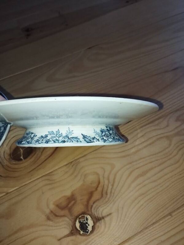 Assiettes Montées “Marie-Louise” – Saint-Amand   Paire Ancienne 23 cm