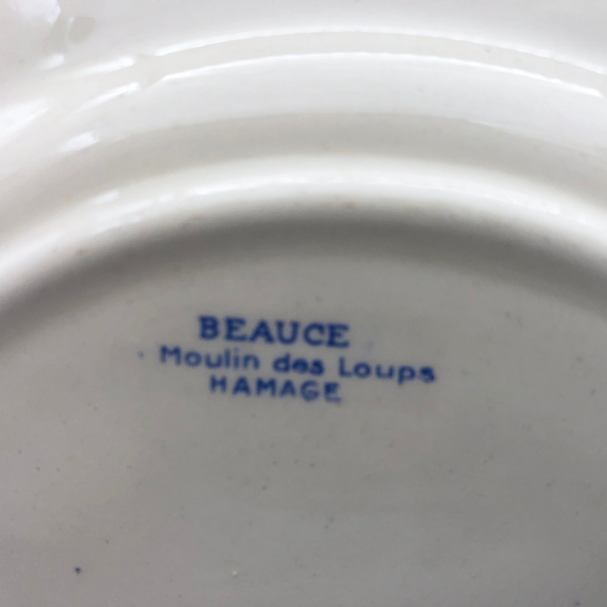 4 Dessert Plates "Moulin des Loups - Beauce model"