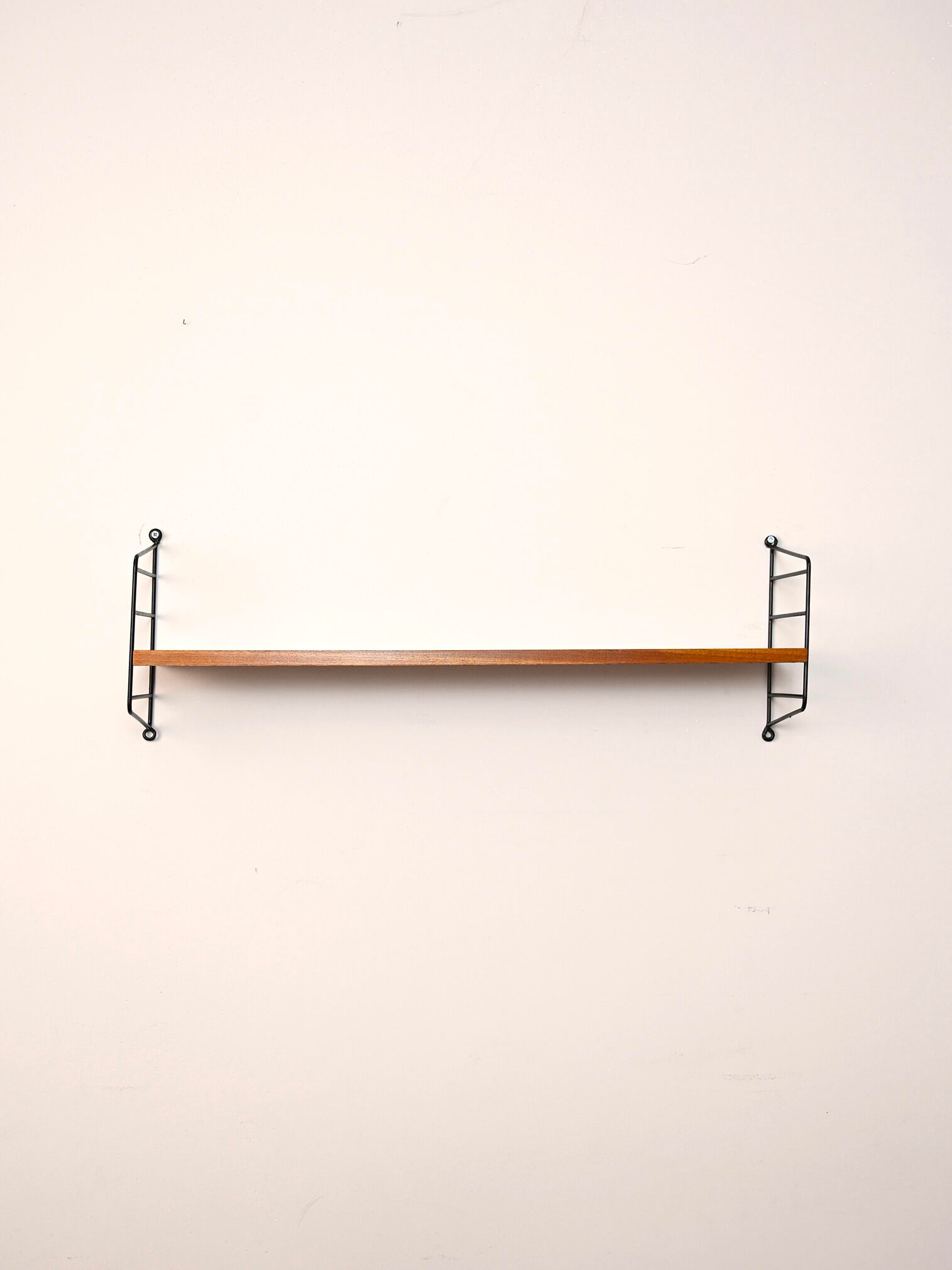 Swedish wooden and metal shelving