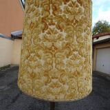 Vintage 70s bronze imitation bamboo floor lamp