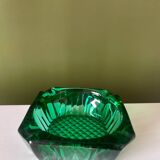 Cendrier verre ciselé