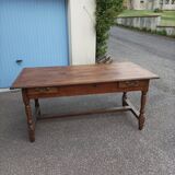 Old farmhouse table 2 drawers