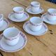 12-piece coffee service in porcelain Victoria from Czechoslovakia