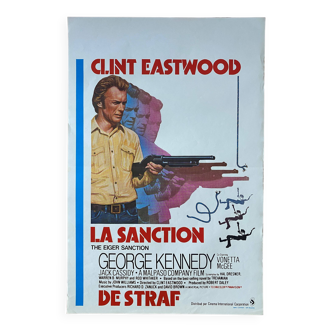 Affiche cinéma La Sanction Clint Eastwood 1975