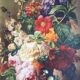 Huile sur toile bouquet de fleurs