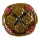 Old barbotine dish from Orchies, Moulin des Loups.