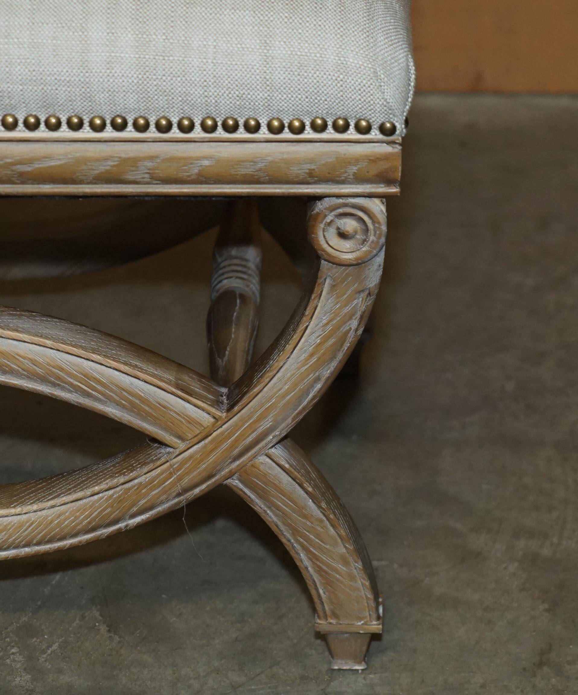 Regency style banquette - Dressing table or double piano stool