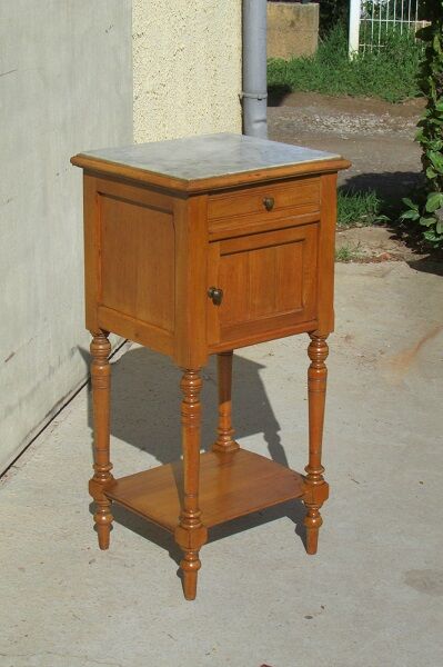 Night table, bedside, art nouveau era in beech