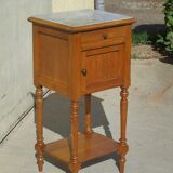 Night table, bedside, art nouveau era in beech