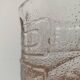 Grand vase ou bol vintage en verre avec ornements sud-américains/Inca
