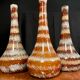 Series of three ceramic vases