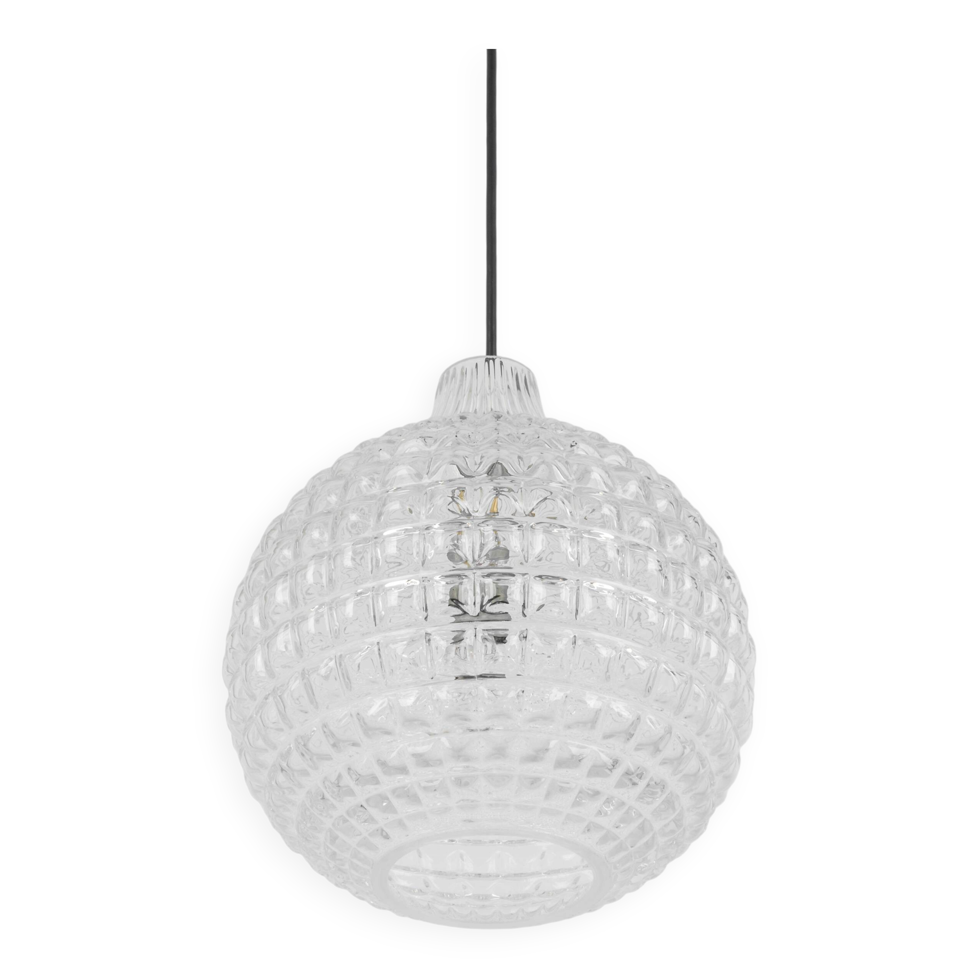 Stunning crystal glass pendant, Peill & Putzler, Germany, 1970s