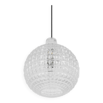 Stunning crystal glass pendant, Peill & Putzler, Germany, 1970s