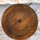 Turned wood side table