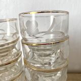 Antique floral water glasses