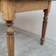 Table de ferme rustique en chêne massif style Louis Philippe -1m84