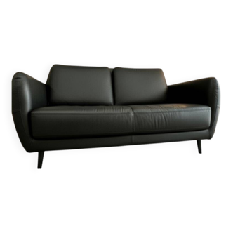 Canapé Ella 2 place en cuir véritable - Habitat