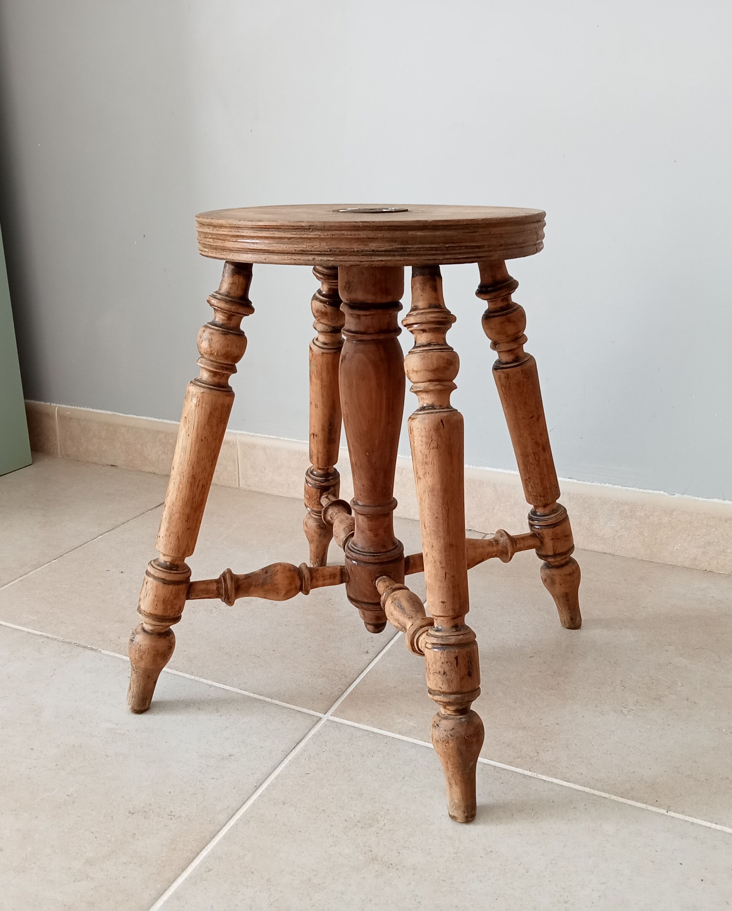 Old piano stool early twentieth century