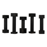 Rare set of postmodern candlesticks by Jérôme Thermopyles circa 1980.