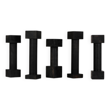 Rare set of postmodern candlesticks by Jérôme Thermopyles circa 1980.