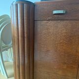 Art Deco walnut burl sideboard